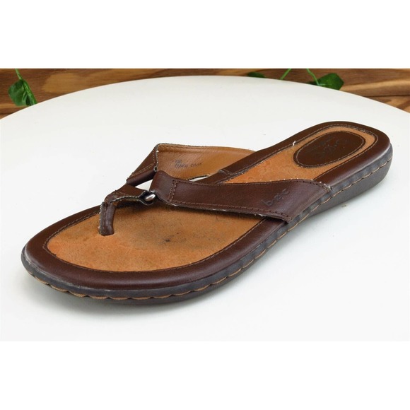 Born concept Sz 6 M Brown Flip Flop Synthetic Women Sandals - Picture 1 of 7